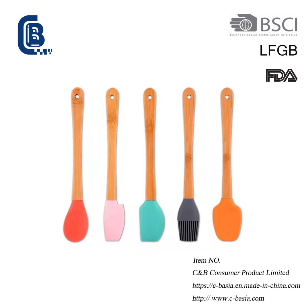 Baking and Pastry Tools Non-Stick Silicone Spatula and Brush Bakeware Kitchen Tools Utensils